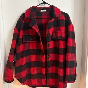 Arcadia Women's Red and Black Plaid Jacket